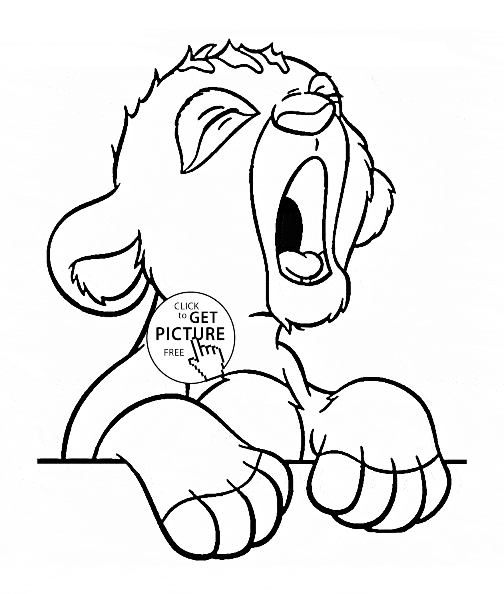Funny Animal 14 For Kids Coloring Page