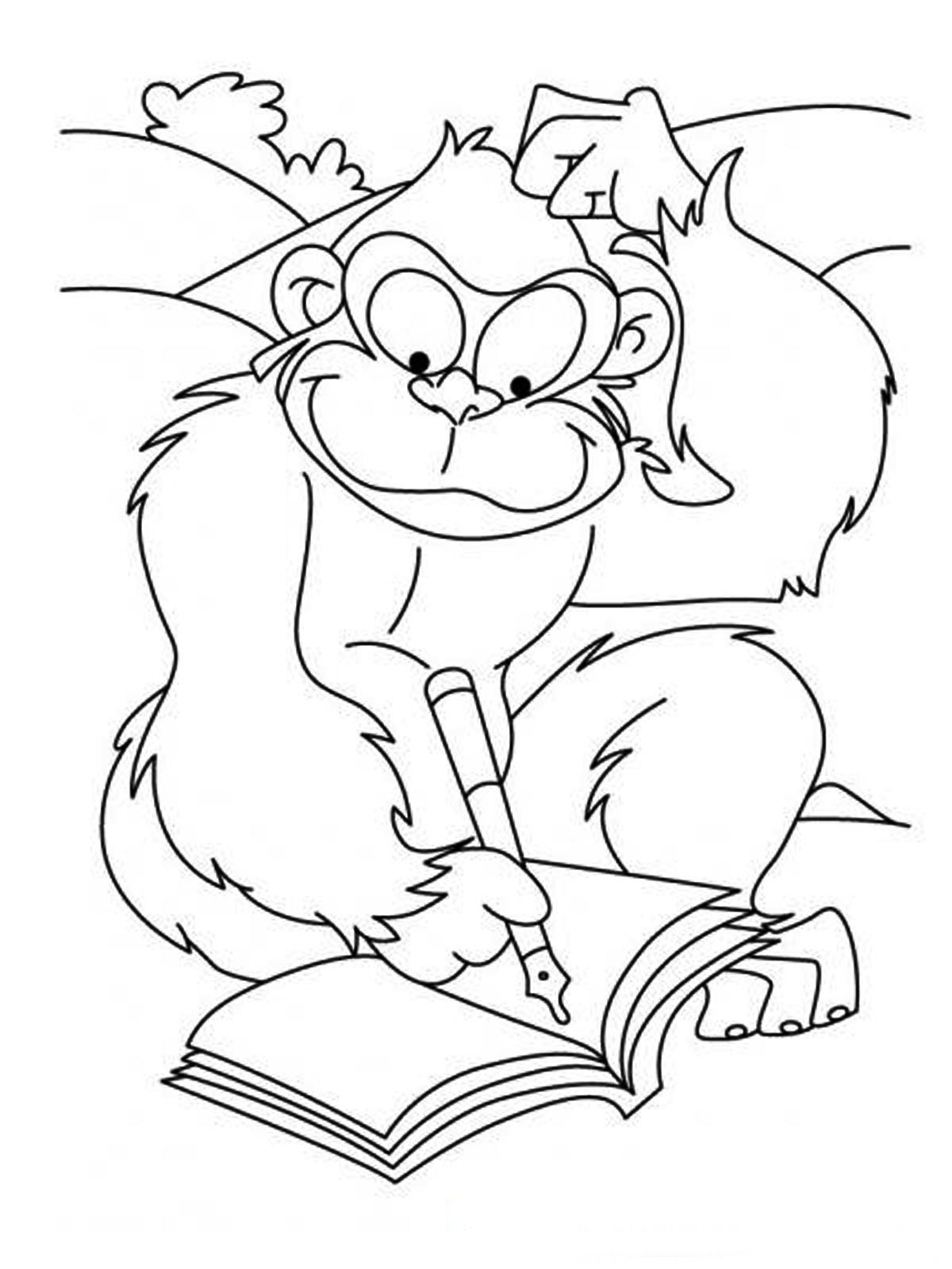 Funny Animal 22 For Kids Coloring Page