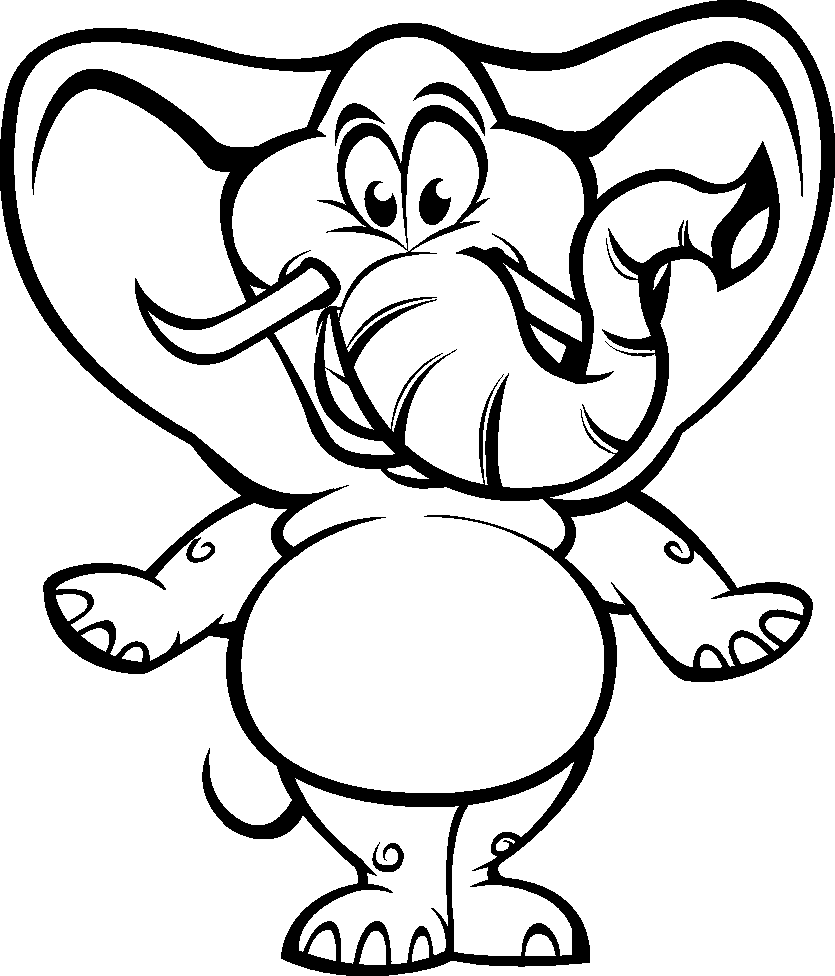 Funny Animal 6 For Kids Coloring Page