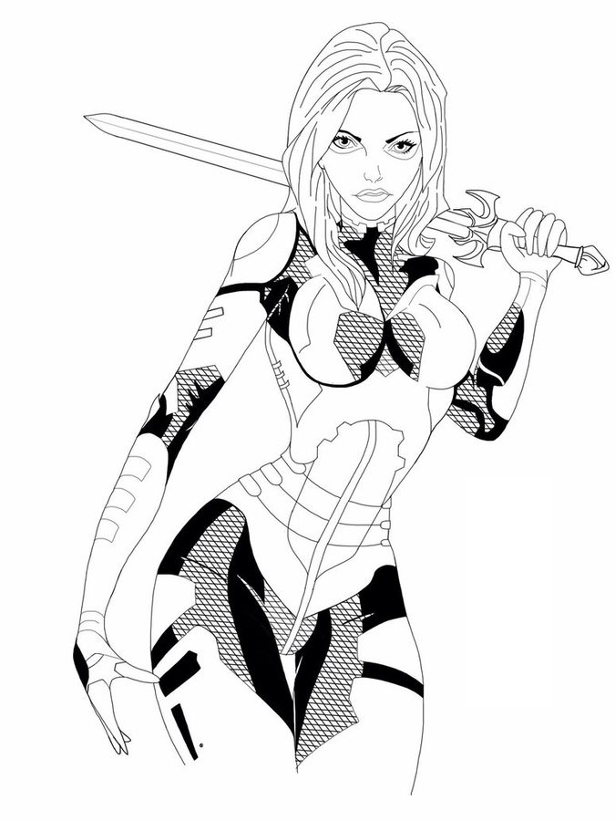 Cool Gamora 12 Coloring Page