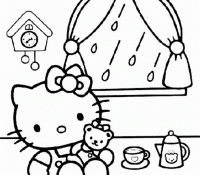 Hello Kitty And The Rain Cool