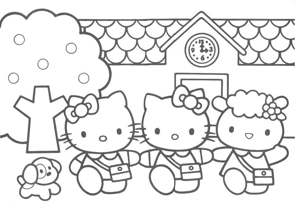 Hello Kitty 10 Cool Coloring Page
