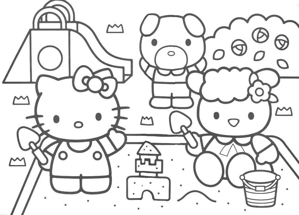 Cool Hello Kitty 15 Coloring Page