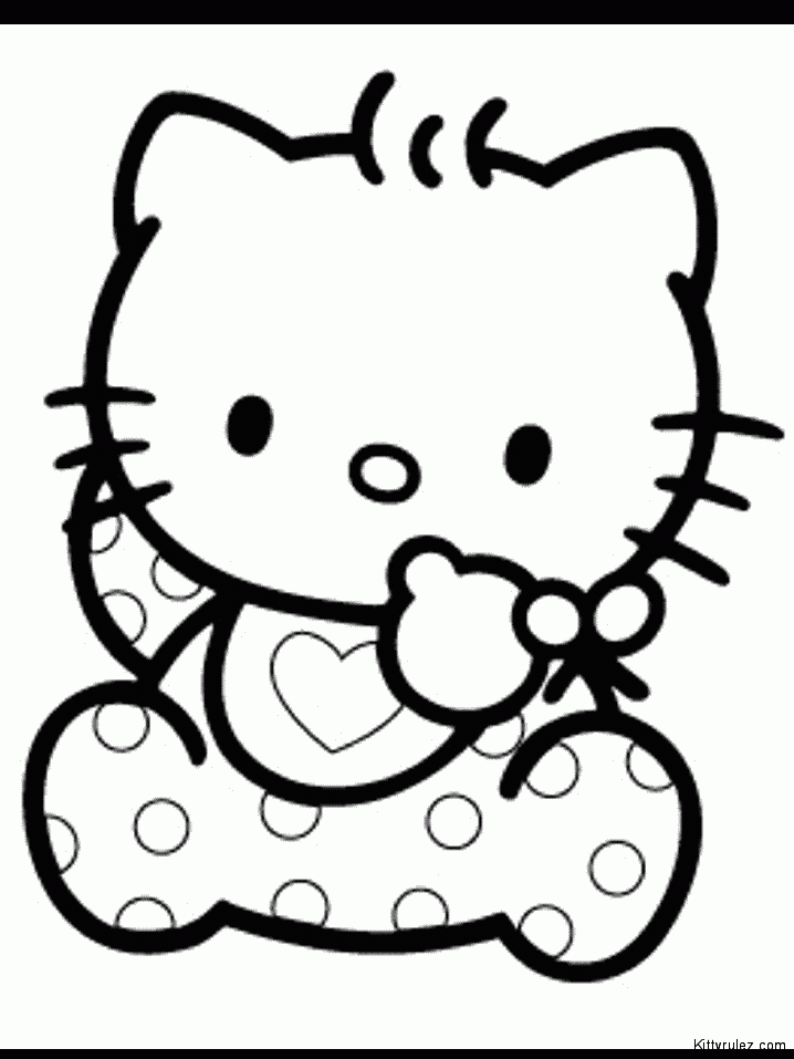 Cool Hello Kitty 23 Coloring Page