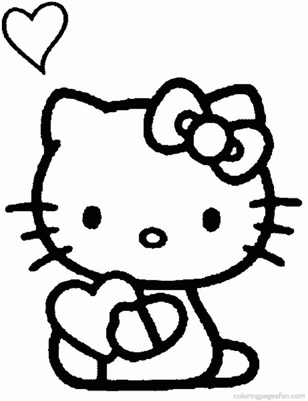 Hello Kitty 24 Cool Coloring Page