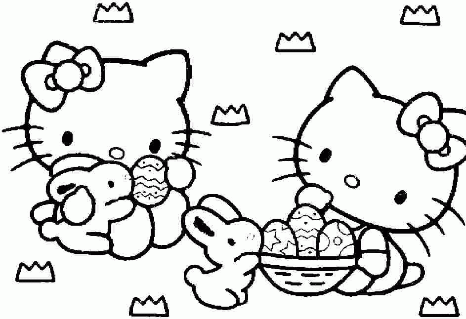 Nice Hello Kitty Cool Coloring Page