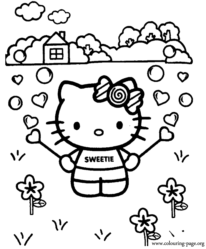 Hello Kitty 57 For Kids Coloring Page