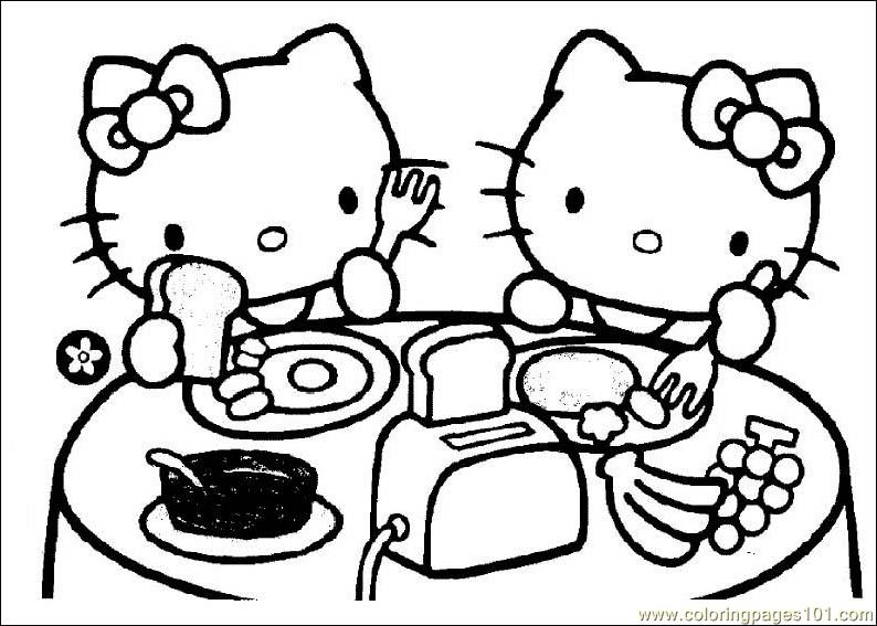Hello Kitty 58 Cool Coloring Page