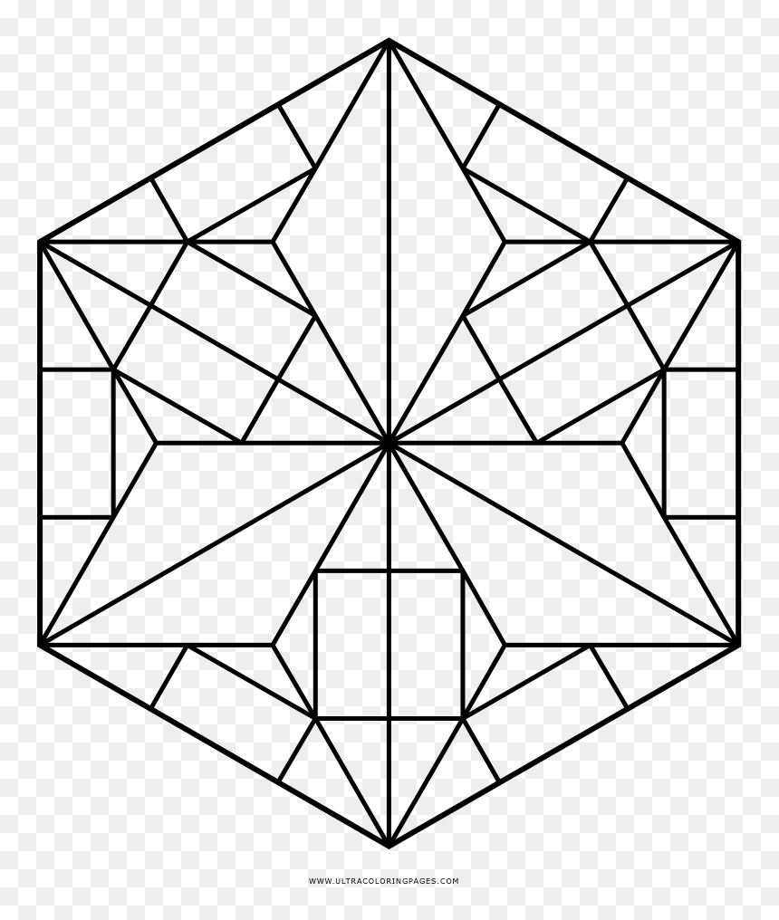 Cool Hexagon 10 Coloring Page