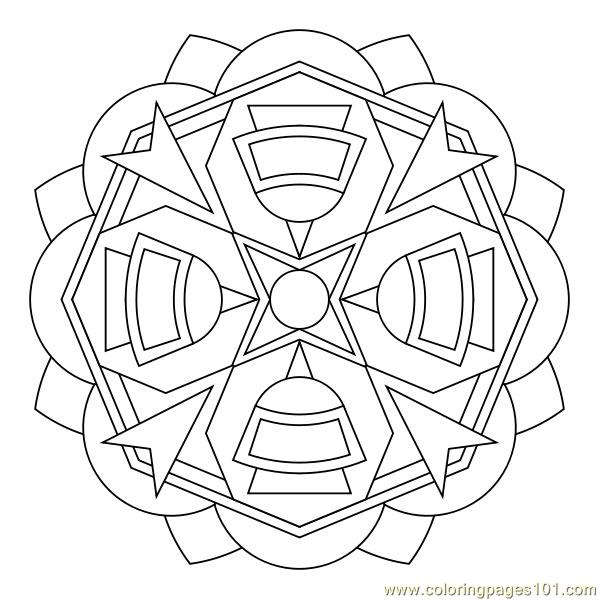 Cool Hexagon 2 Coloring Page