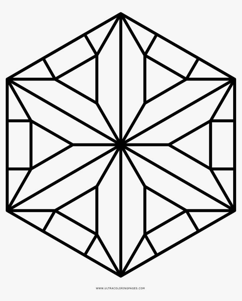 Hexagon 4 For Kids Coloring Page