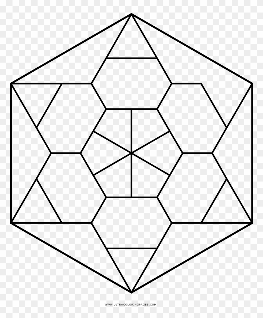 Hexagon 5 Cool Coloring Page