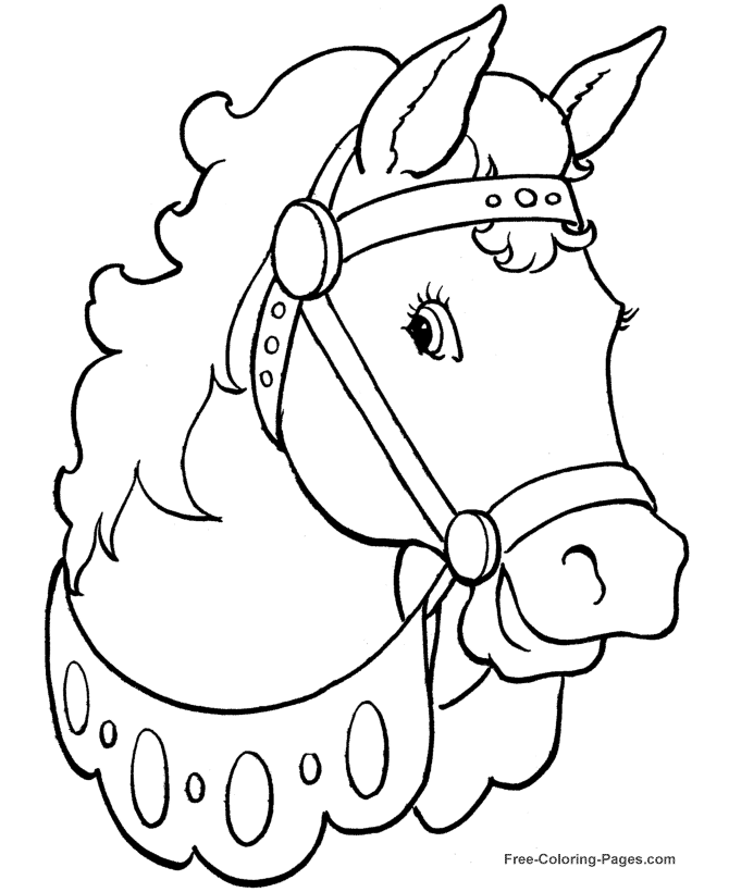 Horse 22 For Kids Coloring Page