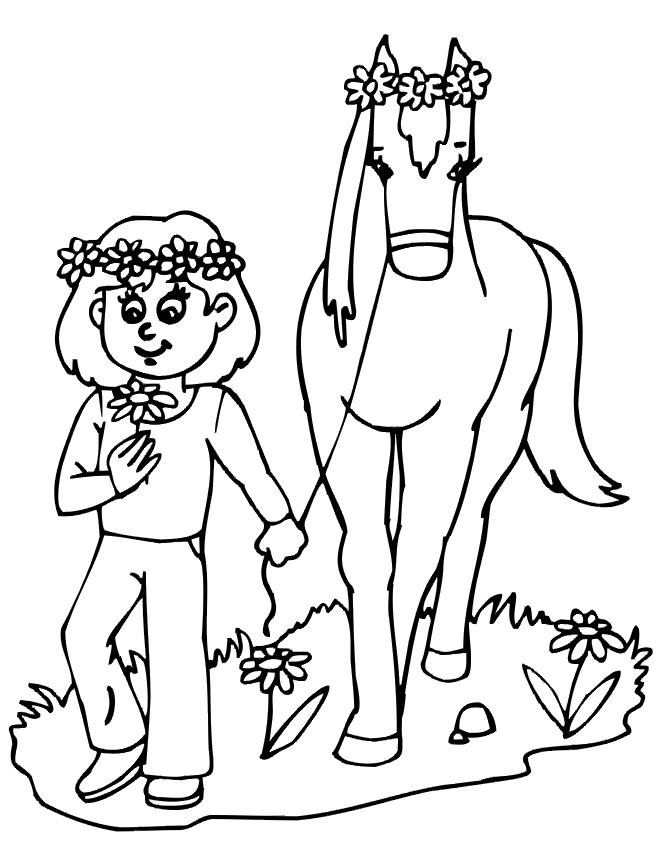 Cool Horse 24 Coloring Page
