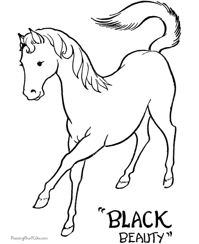 Cool Horse 32 Coloring Page