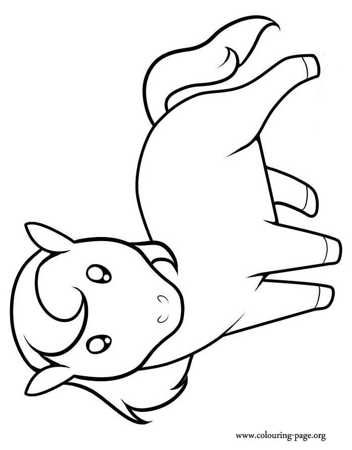 Cool Horse 44 Coloring Page