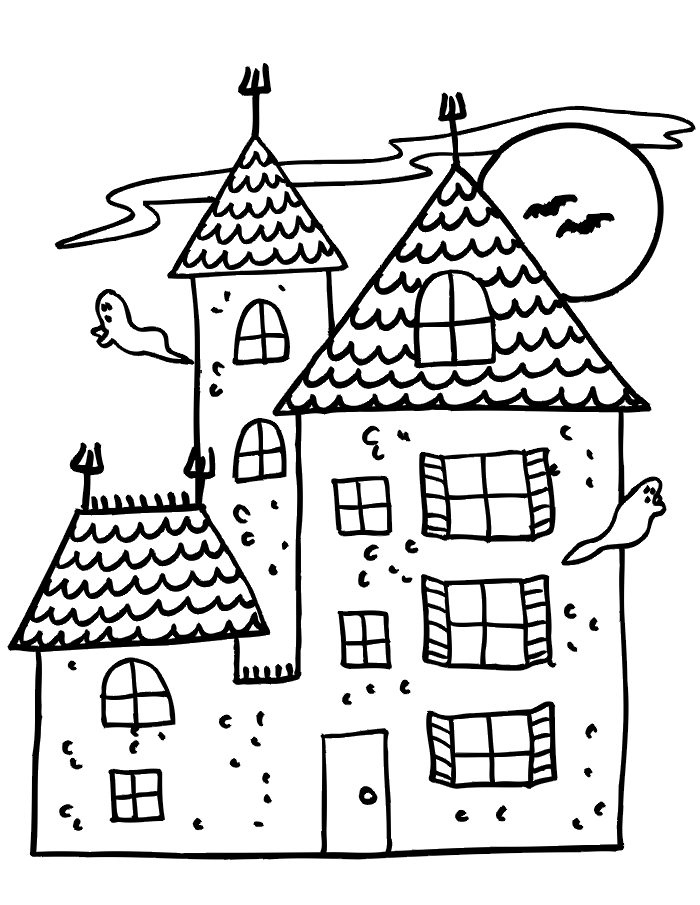 House Pictures 13 For Kids Coloring Page