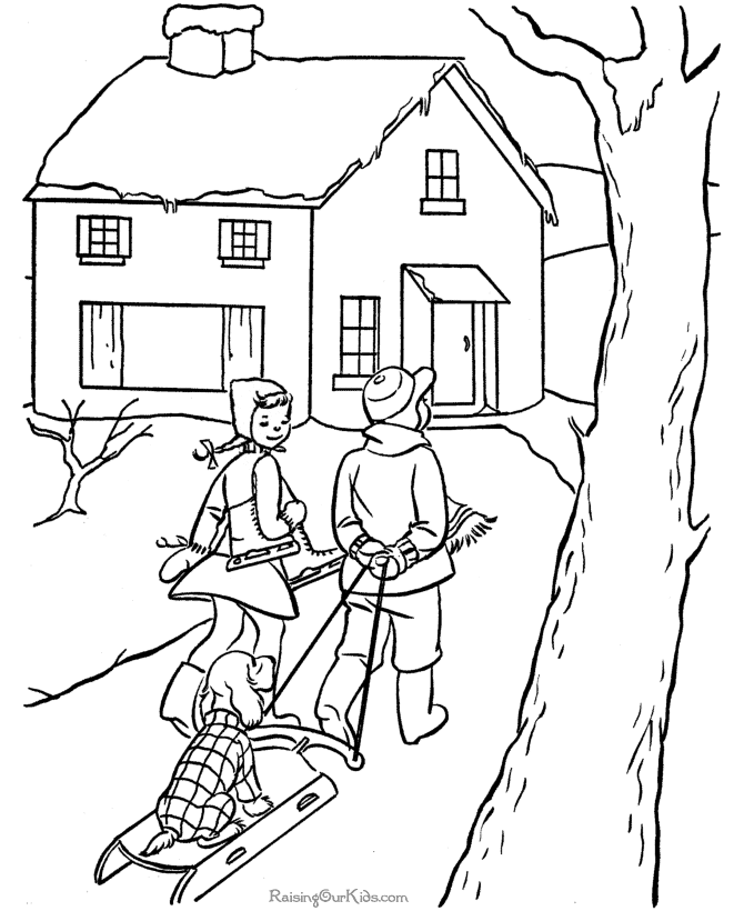 House Pictures 2 Cool Coloring Page