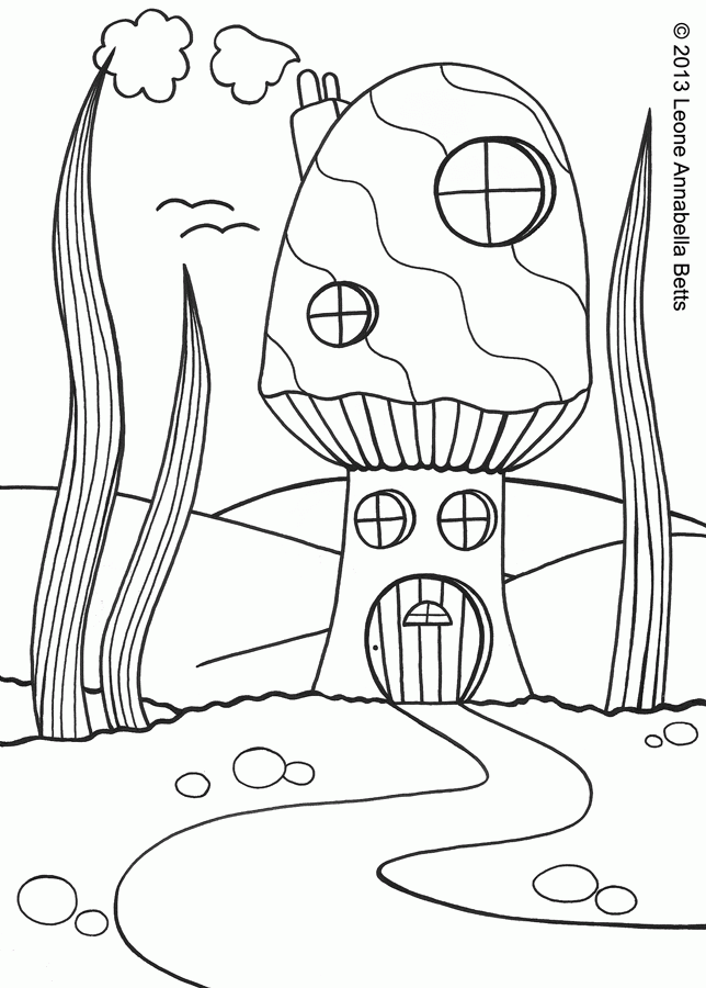 House Pictures 24 Cool Coloring Page