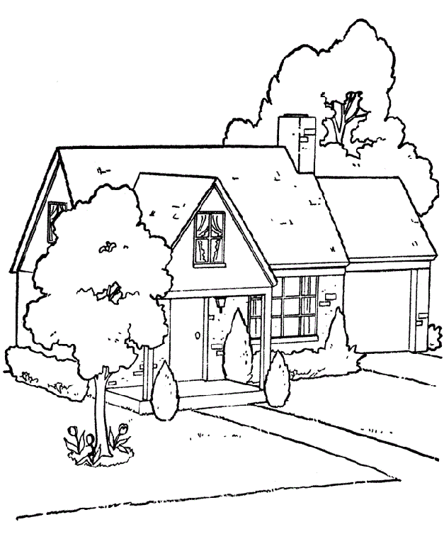 Cool House Pictures 35 Coloring Page