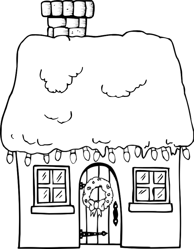 House Pictures 4 Cool Coloring Page