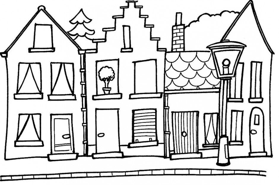 House Pictures 40 Cool Coloring Page