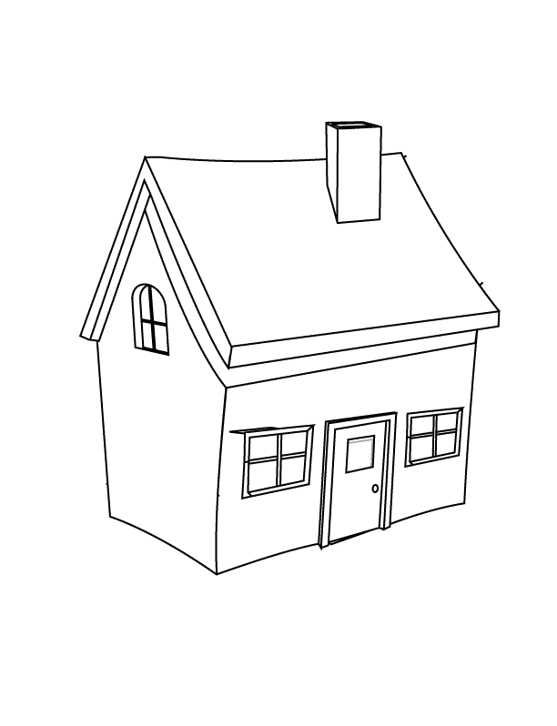 House Pictures 6 Cool Coloring Page