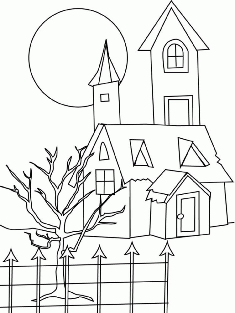 House Pictures 9 For Kids Coloring Page