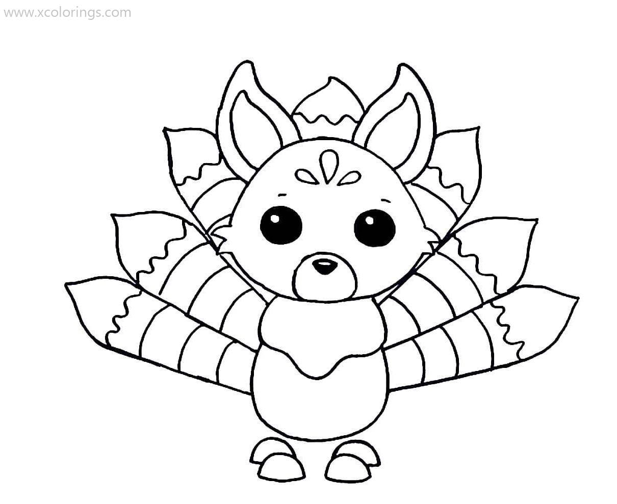 Kitsune 19 Cool Coloring Page