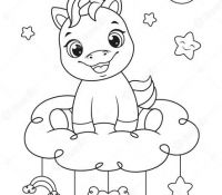 Cool Licorne Coloring Page
