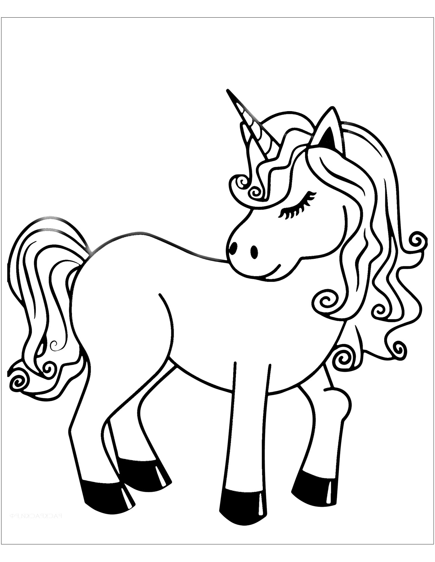 Cool Licorne Coloring For Boy