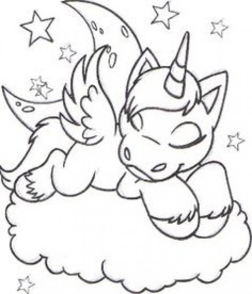 Licorne Coloring For Free Cool