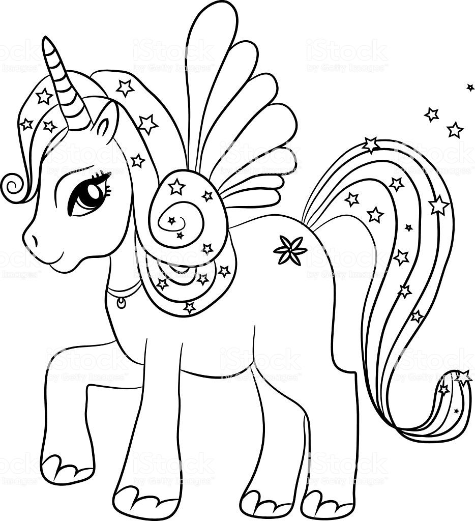 Licorne Cool Coloring For Kids