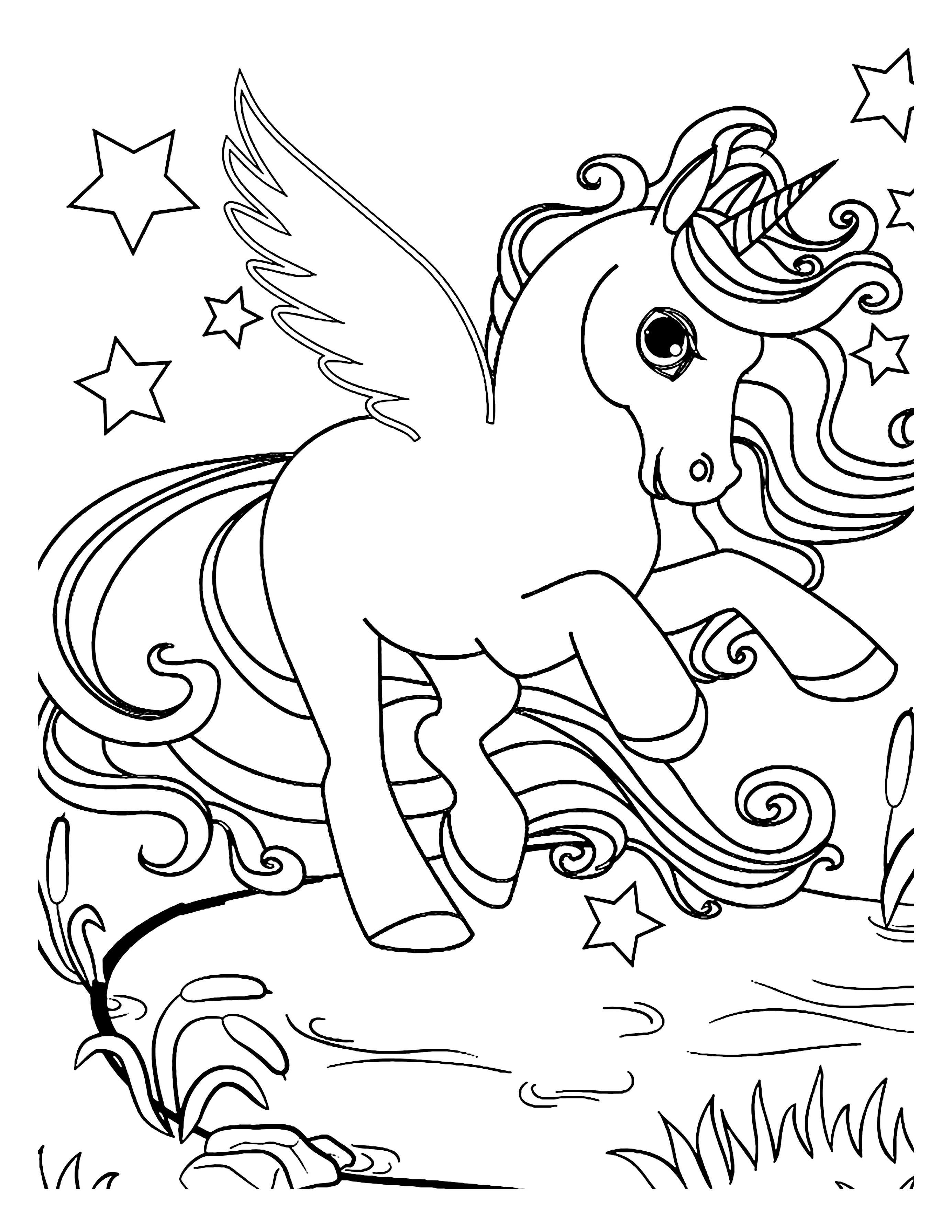 Angry Licorne Coloring Cool