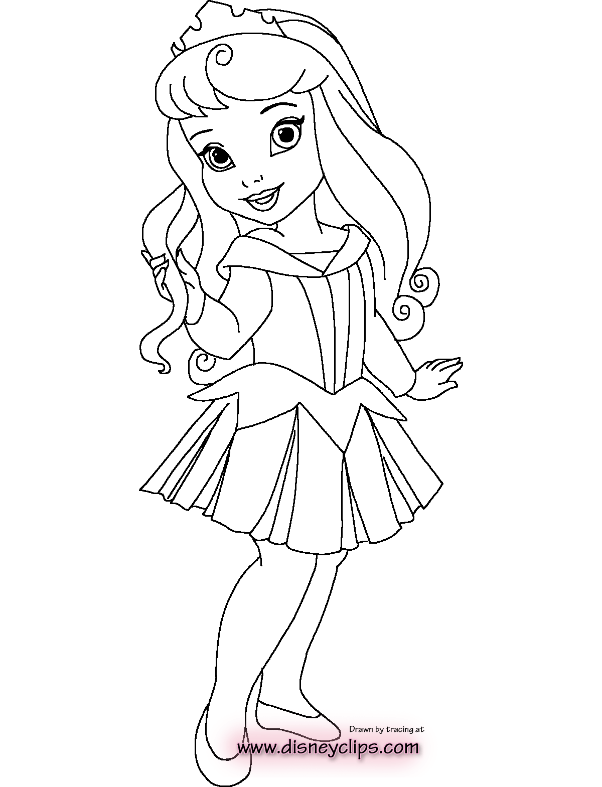 Cool Little Princess 1 Coloring Page