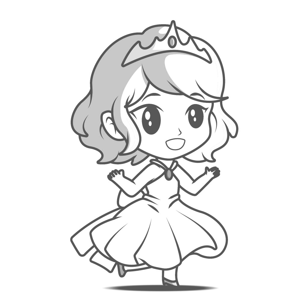 Little Princess 12 Cool Coloring Page