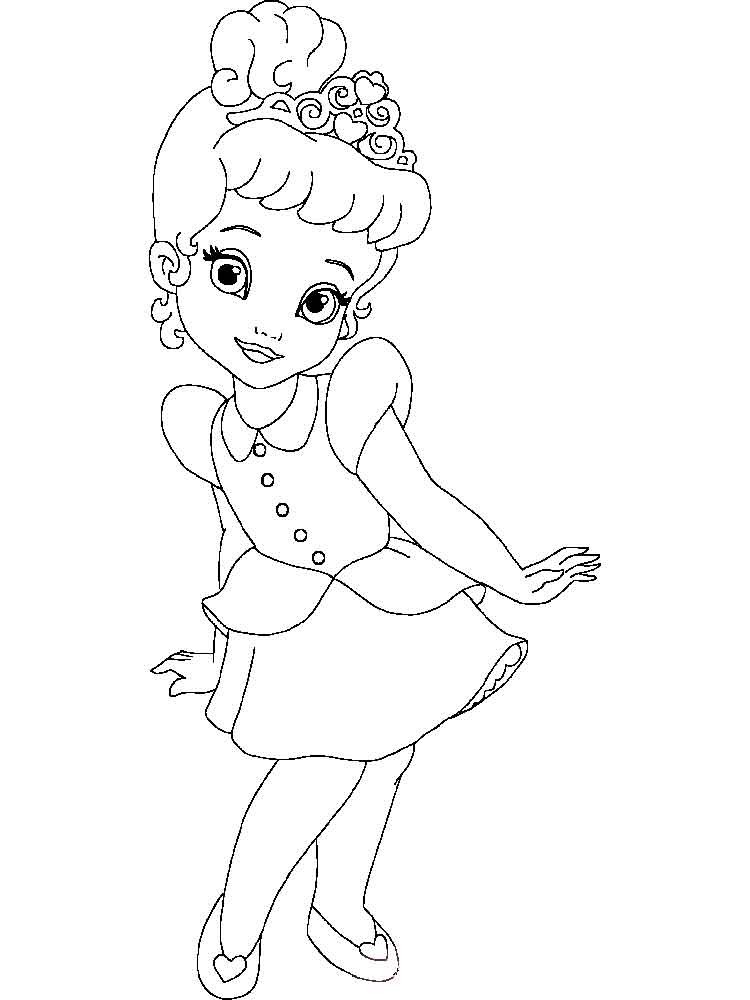 Cool Little Princess 17 Coloring Page