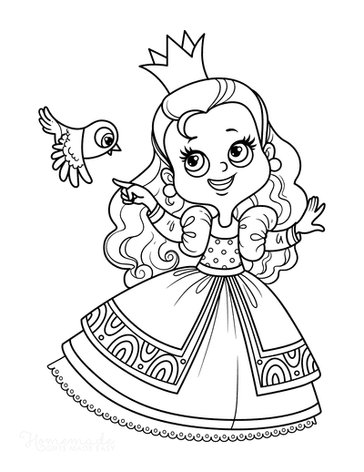 Little Princess 6 Cool Coloring Page
