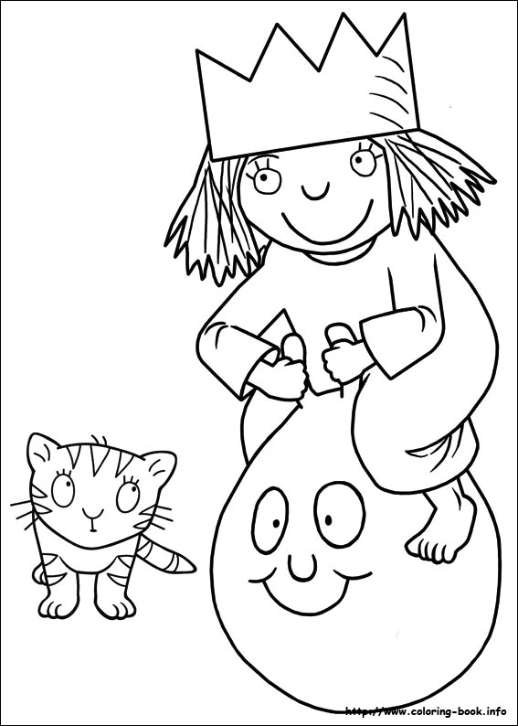 Little Princess 7 For Kids Coloring Page