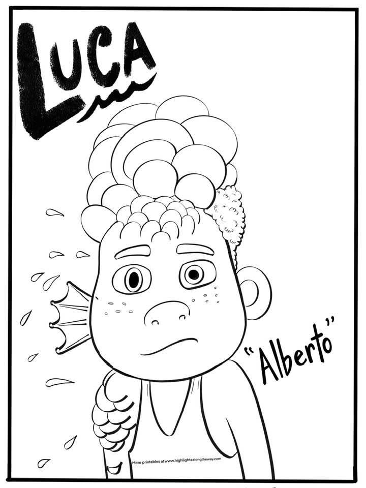 Luca 1 For Kids Coloring Page