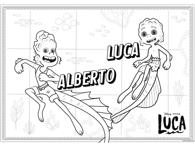 Cool Luca 11 Coloring Page