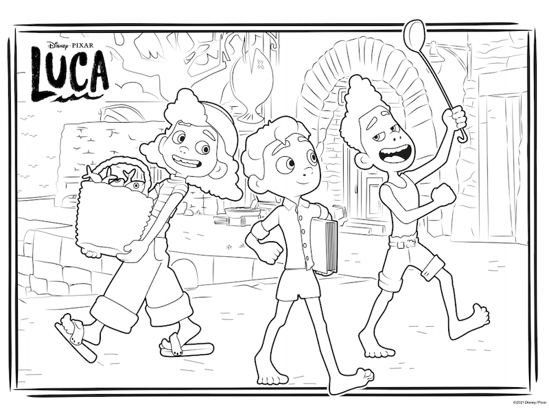 Luca 12 Cool Coloring Page