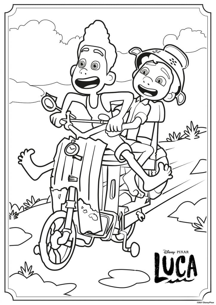 Luca 6 Cool Coloring Page