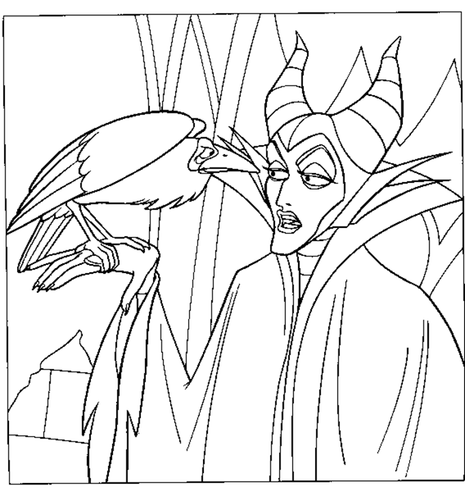 Maleficent 12 Cool Coloring Page