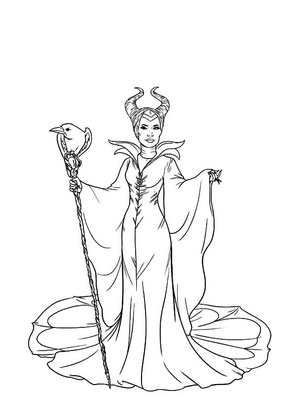 Maleficent 13 For Kids Coloring Page