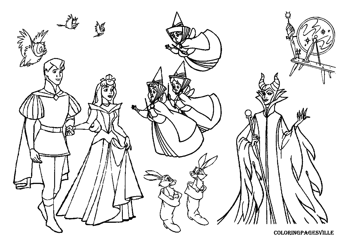 Maleficent 17 For Kids Coloring Page