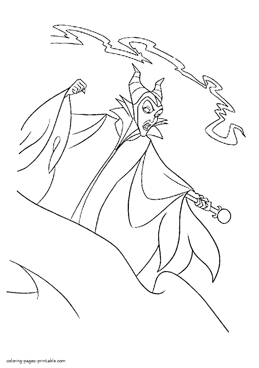 Maleficent 22 Cool Coloring Page