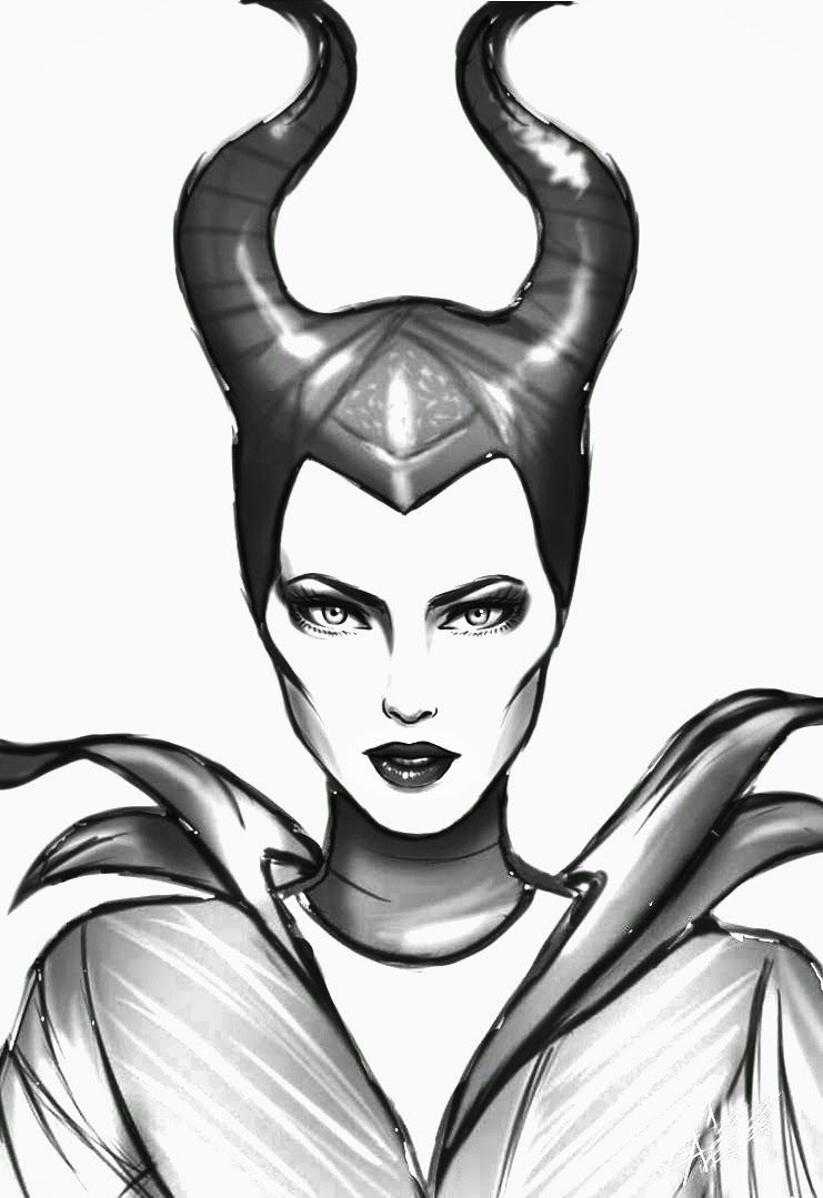 Cool Maleficent 23 Coloring Page