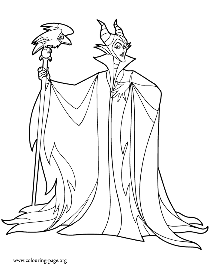 Cool Maleficent 3 Coloring Page