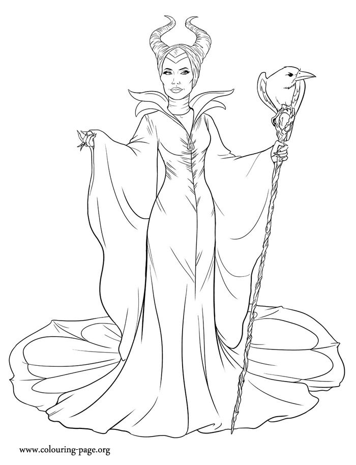 Cool Maleficent 7 Coloring Page